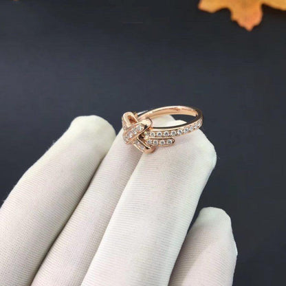 [LUCKY LOVE]JEUX DE RING PINK GOLD DIAMOND