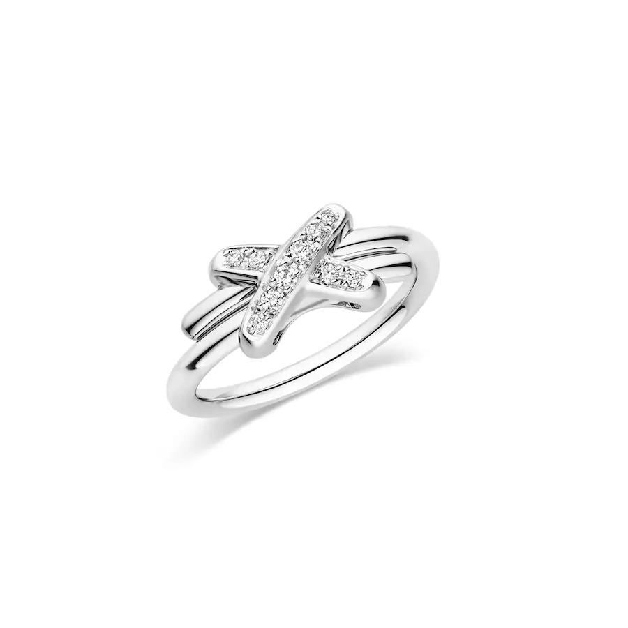 [LUCKY LOVE]JEUX DE SILVER DIAMOND RING