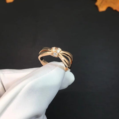 [LUCKY LOVE]LIENS RING PINK GOLD DIAMOND