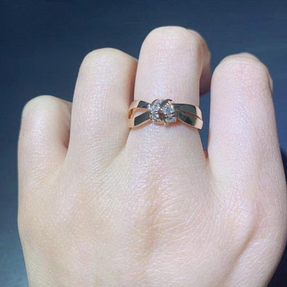 [LUCKY LOVE]LIENS RING PINK GOLD DIAMOND