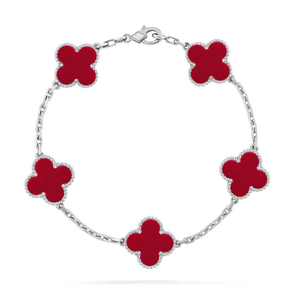 [LUCKY LOVE]CLOVER SILVER BRACELET COLLECTION,5 MOTIFS