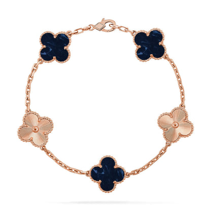 [LUCKY LOVE]CLOVER LASER ROSE GOLD BRACELET COLLECTION,5 MOTIFS