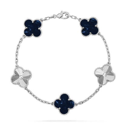 [LUCKY LOVE]CLOVER LASER SILVER BRACELET COLLECTION,5 MOTIFS