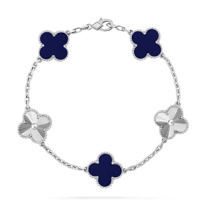 [LUCKY LOVE]CLOVER LASER SILVER BRACELET COLLECTION,5 MOTIFS