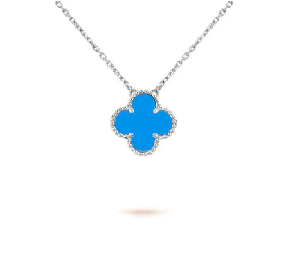 [LUCKY LOVE]CLOVER 15MM NECKLACE SILVER COLLECTION