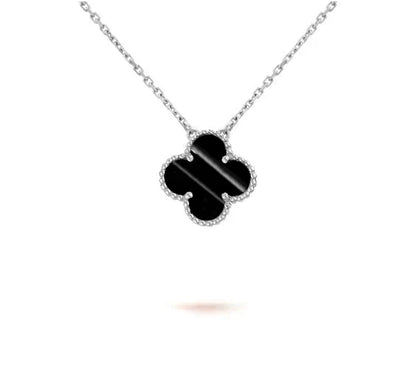 [LUCKY LOVE]CLOVER 15MM NECKLACE SILVER COLLECTION