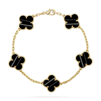 [LUCKY LOVE]CLOVER GOLD BRACELET COLLECTION,5 MOTIFS