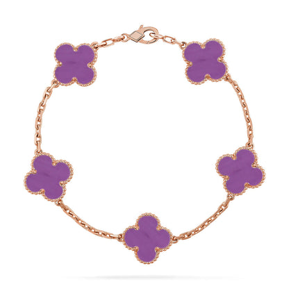 [LUCKY LOVE]CLOVER ROSE GOLD BRACELET COLLECTION,5 MOTIFS
