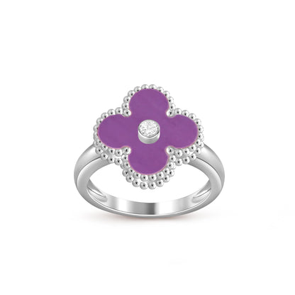 [LUCKY LOVE]CLOVER SILVER DIOMND RING COLLECTION