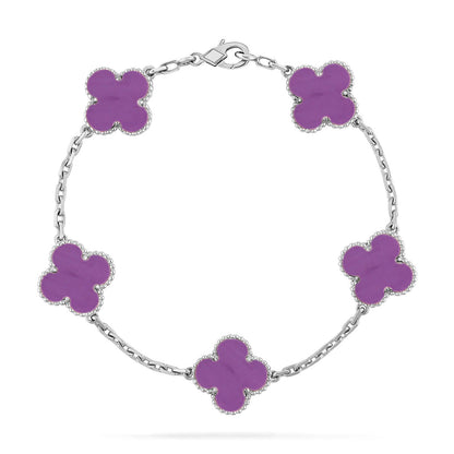 [LUCKY LOVE]CLOVER SILVER BRACELET COLLECTION,5 MOTIFS