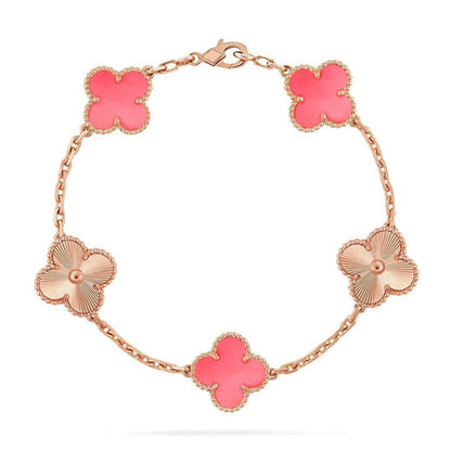 [LUCKY LOVE]CLOVER LASER ROSE GOLD BRACELET COLLECTION,5 MOTIFS