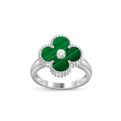 [LUCKY LOVE]CLOVER SILVER DIOMND RING COLLECTION