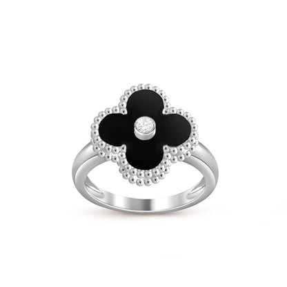 [LUCKY LOVE]CLOVER SILVER DIOMND RING COLLECTION