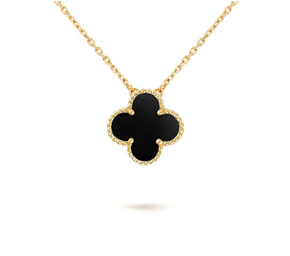 [LUCKY LOVE]CLOVER 15MM SINGLE FLOWER NECKLACE COLLECTION