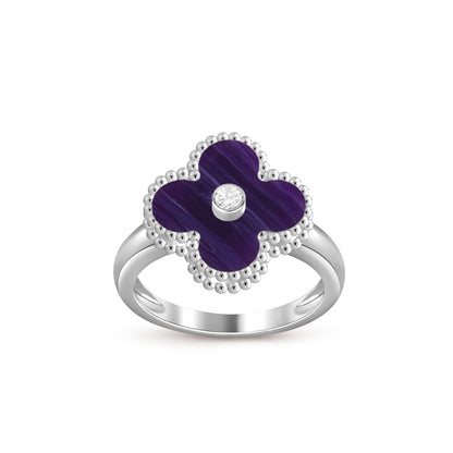 [LUCKY LOVE]CLOVER SILVER DIOMND RING COLLECTION