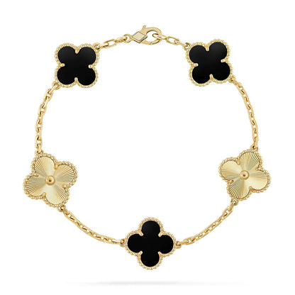 [LUCKY LOVE]CLOVER LASER GOLD BRACELET COLLECTION,5 MOTIFS