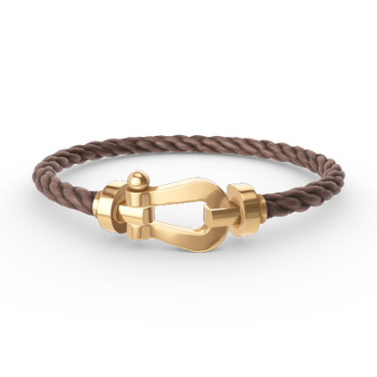 [LUCKY LOVE]FORCE LARGE HORSESHOE NO DIAMOND BRACELET GOLD