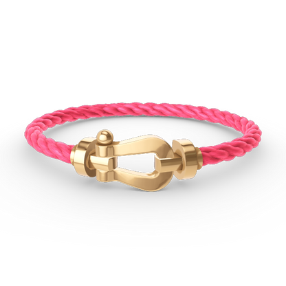 [LUCKY LOVE]FORCE LARGE HORSESHOE NO DIAMOND BRACELET GOLD