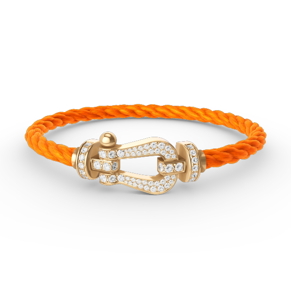 [LUCKY LOVE]FORCE LARGE HORSESHOE FULL DIAMOND BRACELET GOLD