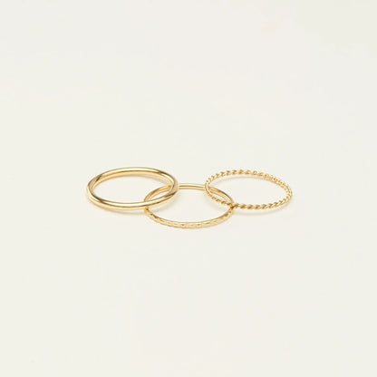 Thin Stacking Rings Set