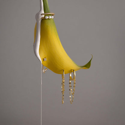 Duo Mirror Chain Huggies