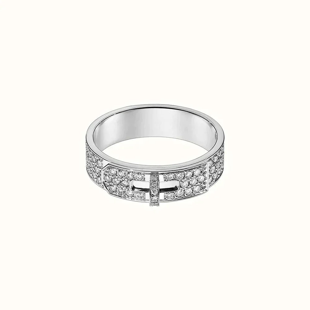 [LUCKY LOVE]KELLY SILVER DIAMOND RING