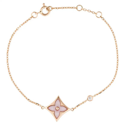 [LUCKY LOVE]STAR 1 DIAMOND PINK GOLD BRACELET