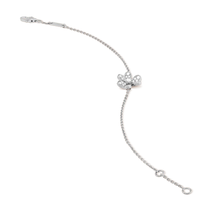 [LUCKY LOVE]FRIVOLE SILVER FLOWER DIAMOND BRACELET