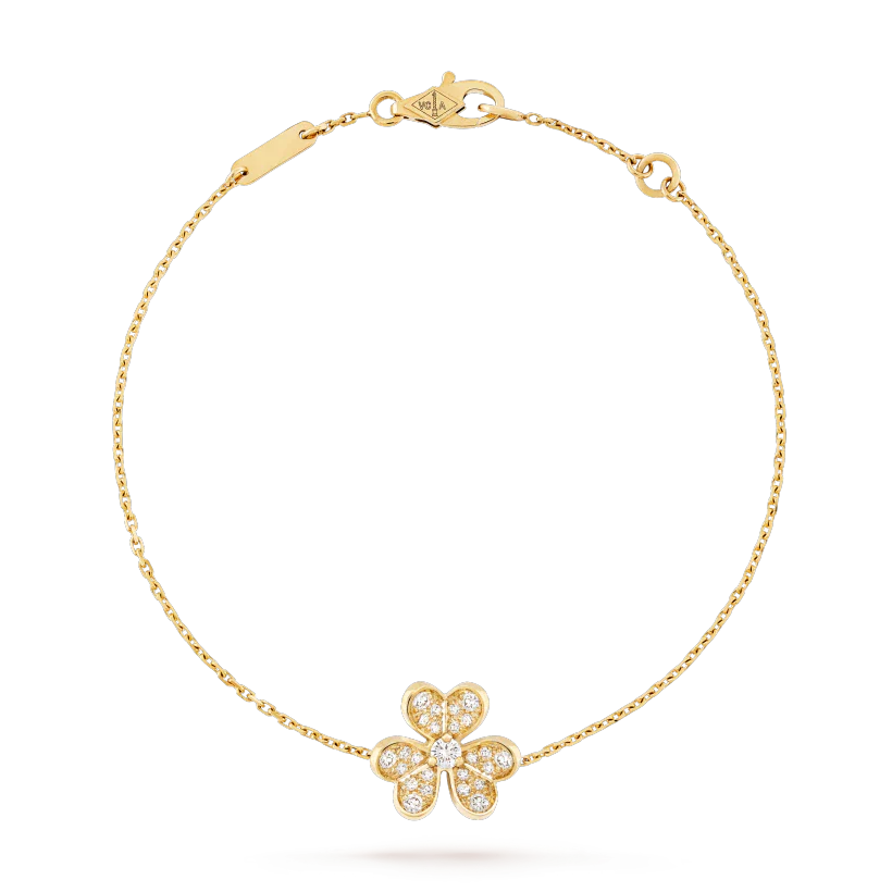 [LUCKY LOVE]FRIVOLE GOLD FLOWER DIAMOND BRACELET