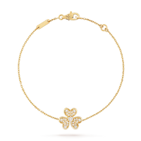 [LUCKY LOVE]FRIVOLE GOLD FLOWER DIAMOND BRACELET