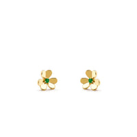 [LUCKY LOVE]FRIVOLE  FLOWER MALACHITE EARRINGS