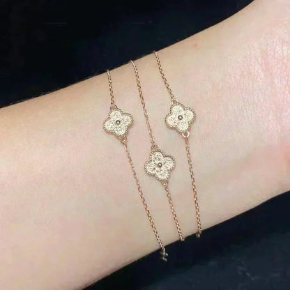 [LUCKY LOVE]CLOVER SINGLE FLOWER BRACELET