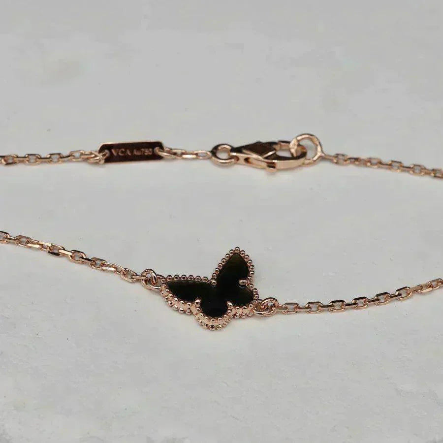 [LUCKY LOVE]BUTTERFLY ONYX  BUTTERFLY BRACELET