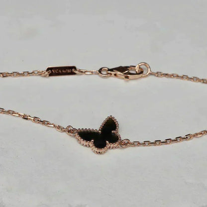 [LUCKY LOVE]BUTTERFLY ONYX  BUTTERFLY BRACELET