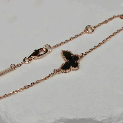 [LUCKY LOVE]BUTTERFLY ONYX  BUTTERFLY BRACELET