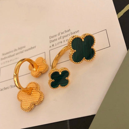 [LUCKY LOVE]CLOVER BETWEEN THE FINGER RING