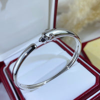 [LUCKY LOVE]PANTHERE SILVER OPEN BRACELET