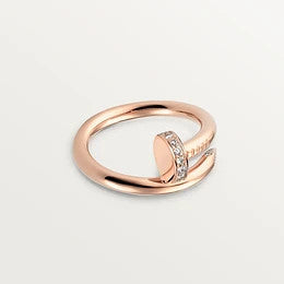 [LUCKY LOVE]JUSTE RING 2.65MM PINK GOLD DIAMOND
