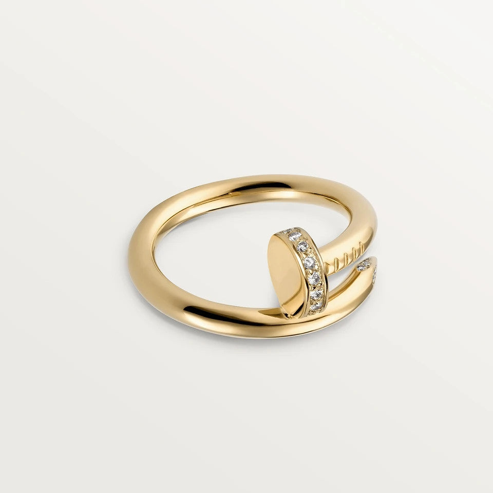 [LUCKY LOVE]JUSTE RING 2.65MM GOLD DIAMOND