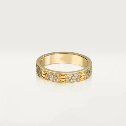 [LUCKY LOVE]LOVE RING 3.6MM DIAMOND PAVED