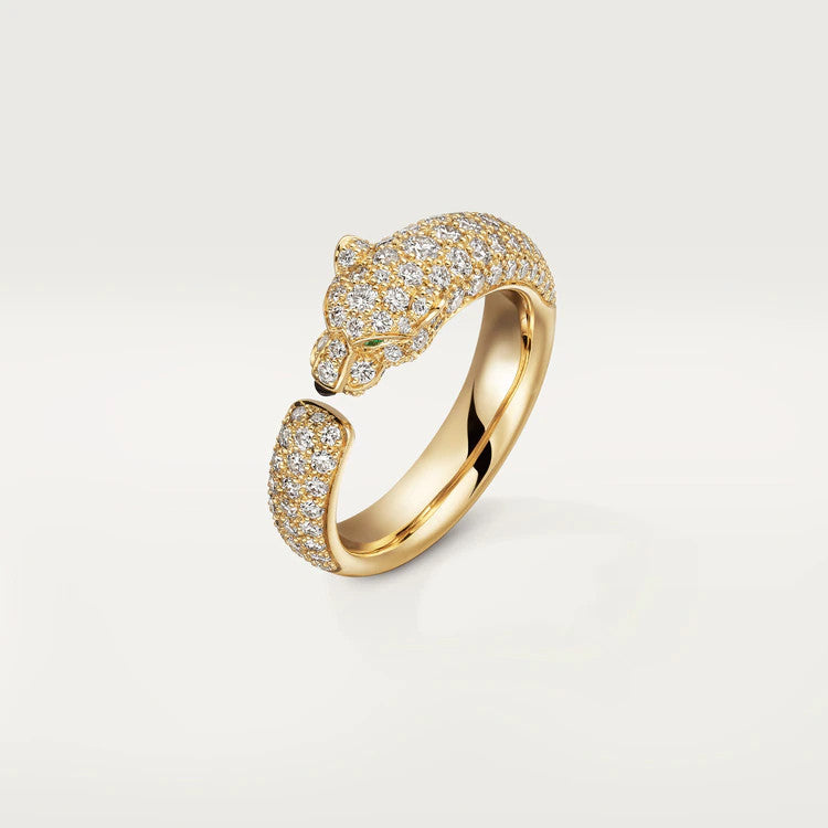[LUCKY LOVE]PANTHERE PINK GOLD DIAMOND RING