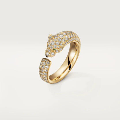 [LUCKY LOVE]PANTHERE PINK GOLD DIAMOND RING